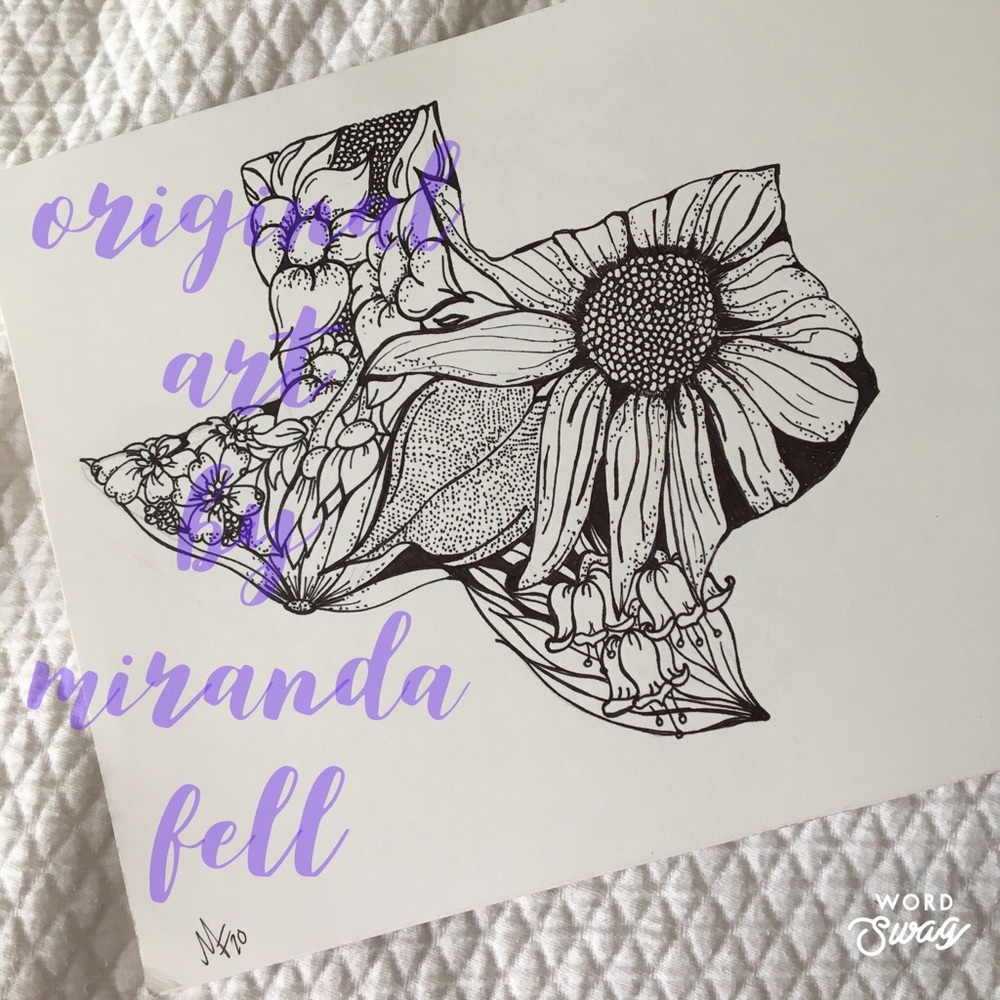 Texas in Bloom - Original Art Print